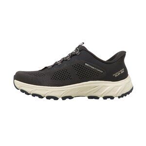 Skechers Men's Hillcrest 2-Harbin Knit Stone Black Slip Ins Shoes